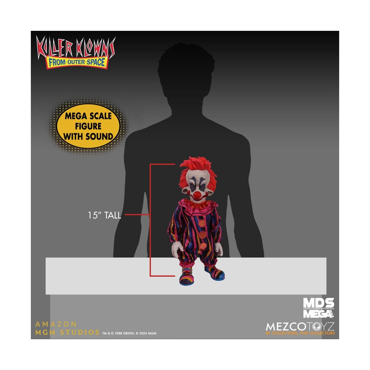 Mezco - Les Clowns tueurs venus d'ailleurs - Mega Scale RUDY - Mega Designer Serie Killer Klowns from Outer Space