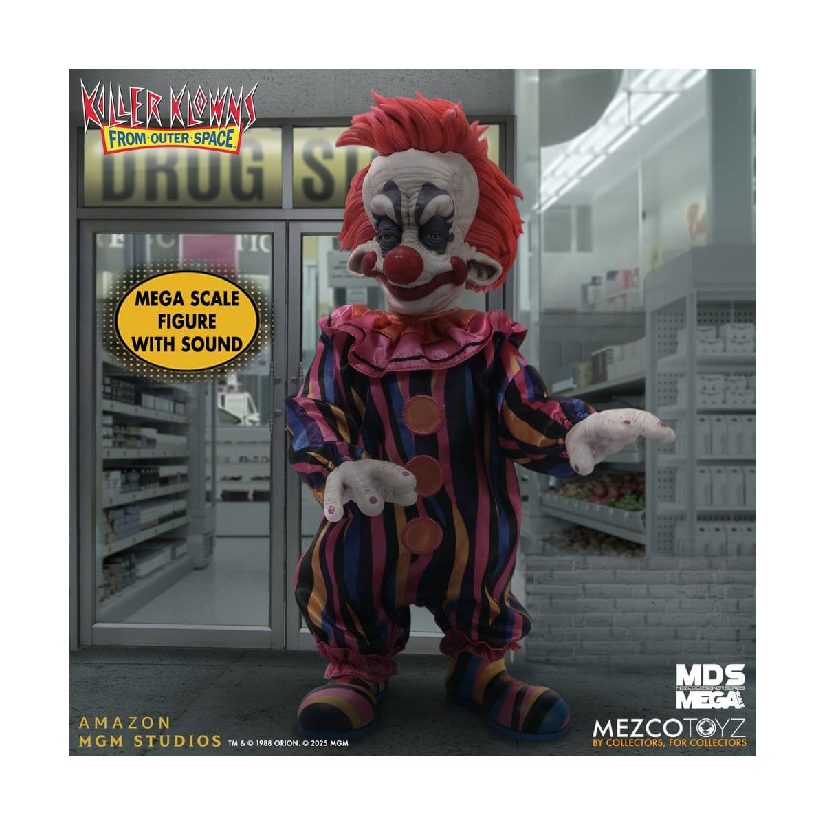 Mezco - Les Clowns tueurs venus d'ailleurs - Mega Scale RUDY - Mega Designer Serie Killer Klowns from Outer Space