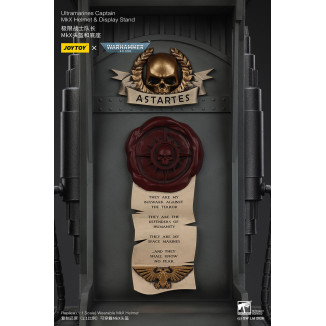 JoyToy - Ultramarines Capitan MkX Casco e Espositore 1/1