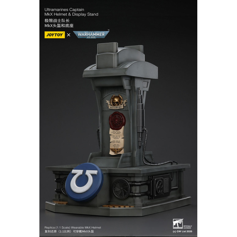 JoyToy - Ultramarines Capitan MkX Casco e Espositore 1/1