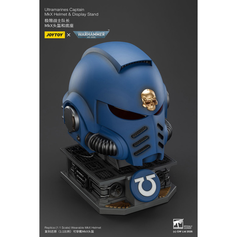 JoyToy - Ultramarines Capitan MkX Casco e Espositore 1/1