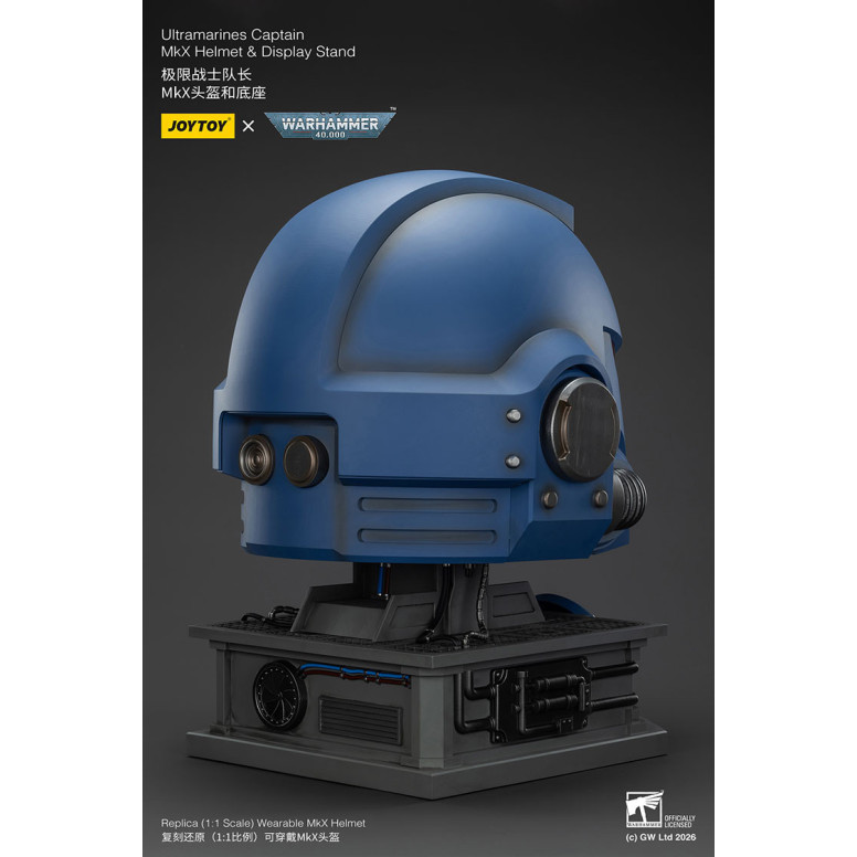 JoyToy - Ultramarines Capitan MkX Casco e Espositore 1/1