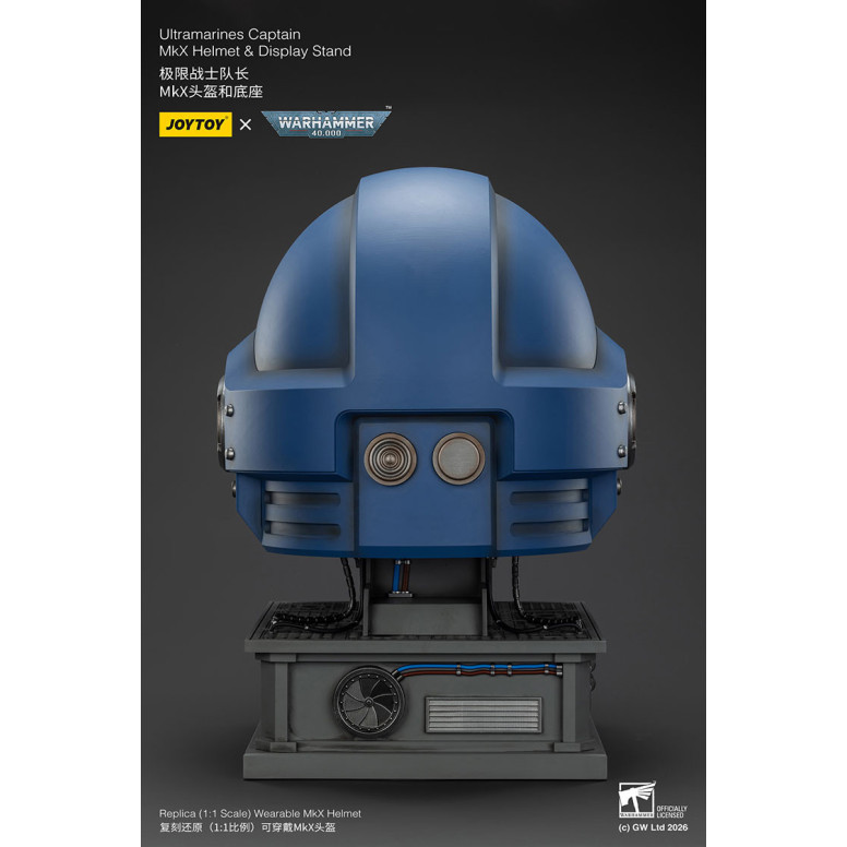 JoyToy - Ultramarines Capitan MkX Casco e Espositore 1/1