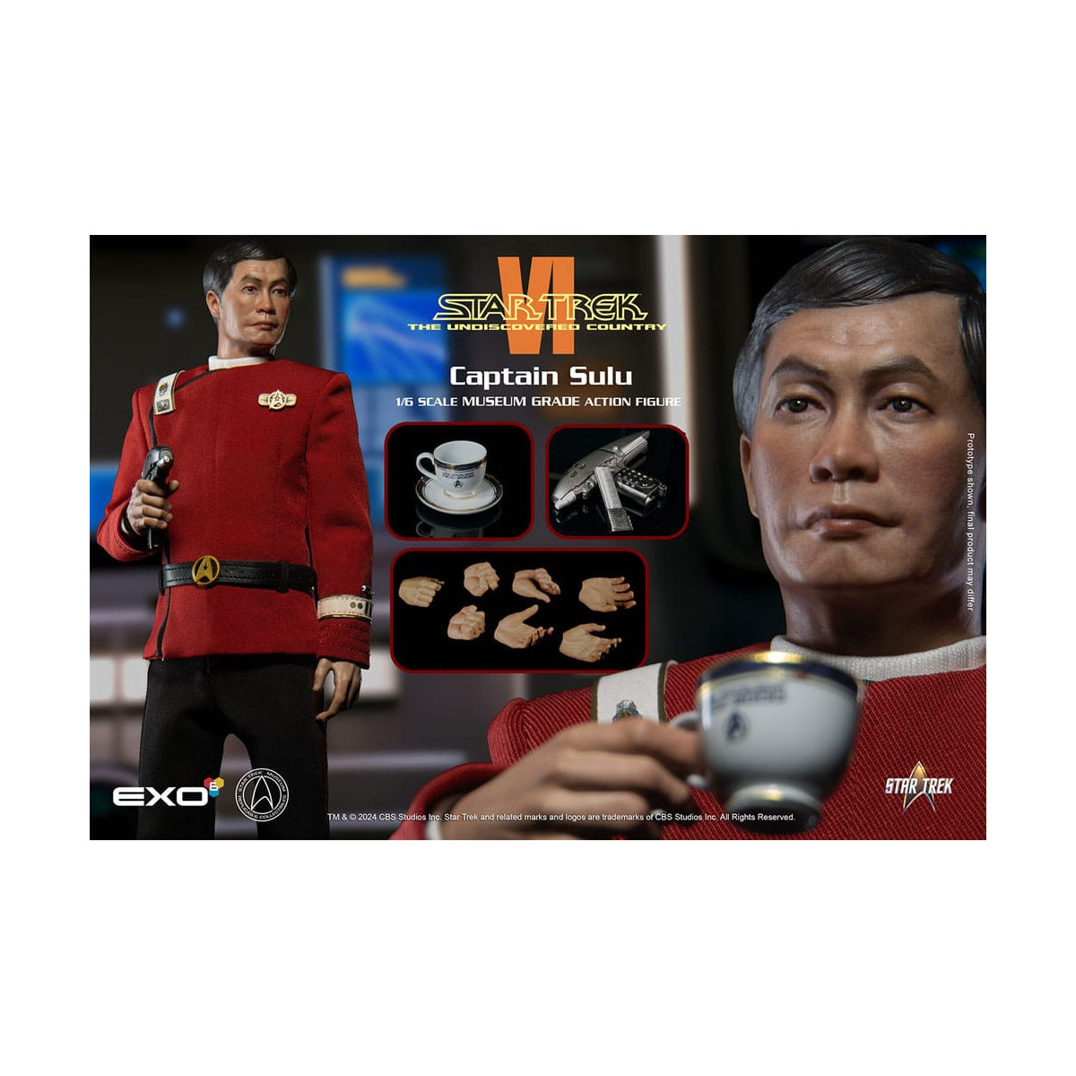 EXO-6 - Star Trek 6: Territori inesplorati 1/6 action figure Capitano Hikaru Sulu