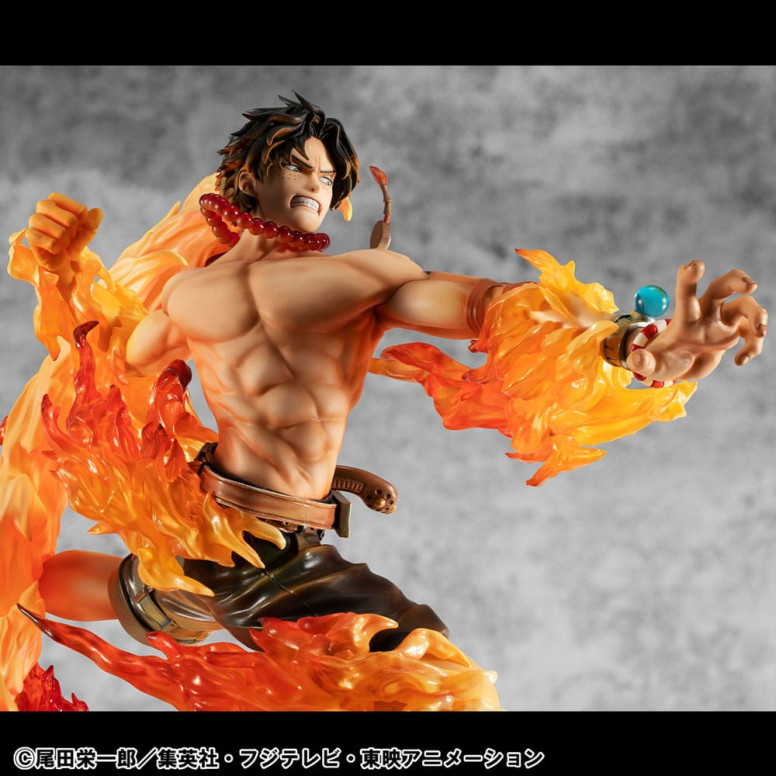 Megahouse One Piece Portrait Of Pirates - P.O.P. NEO-MAXIMUM Portgas D. Ace 15th Anniversary Super Limited Reprint Ver.
