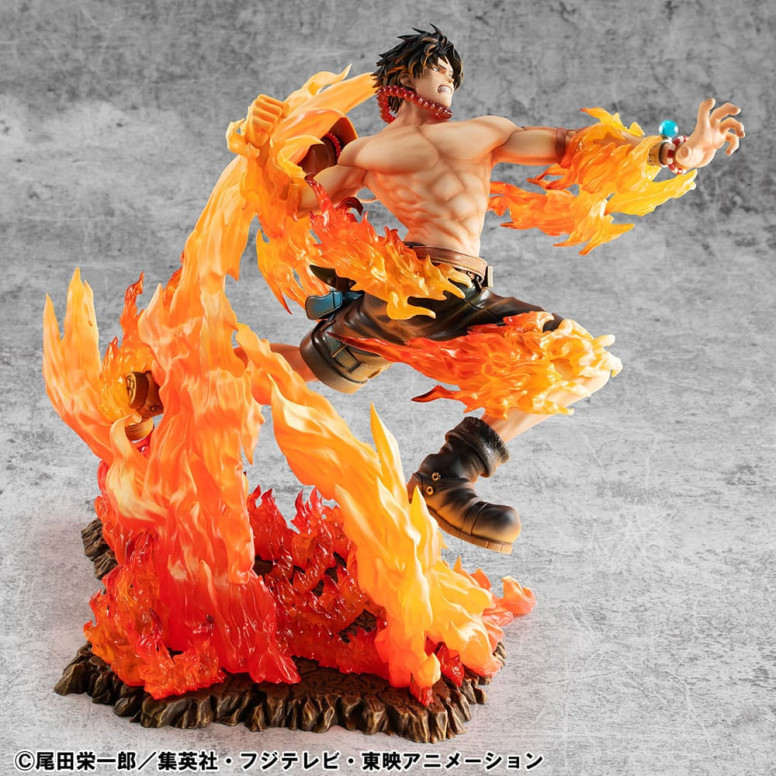 Megahouse One Piece Portrait Of Pirates - P.O.P. NEO-MAXIMUM Portgas D. Ace 15th Anniversary Super Limited Reprint Ver.
