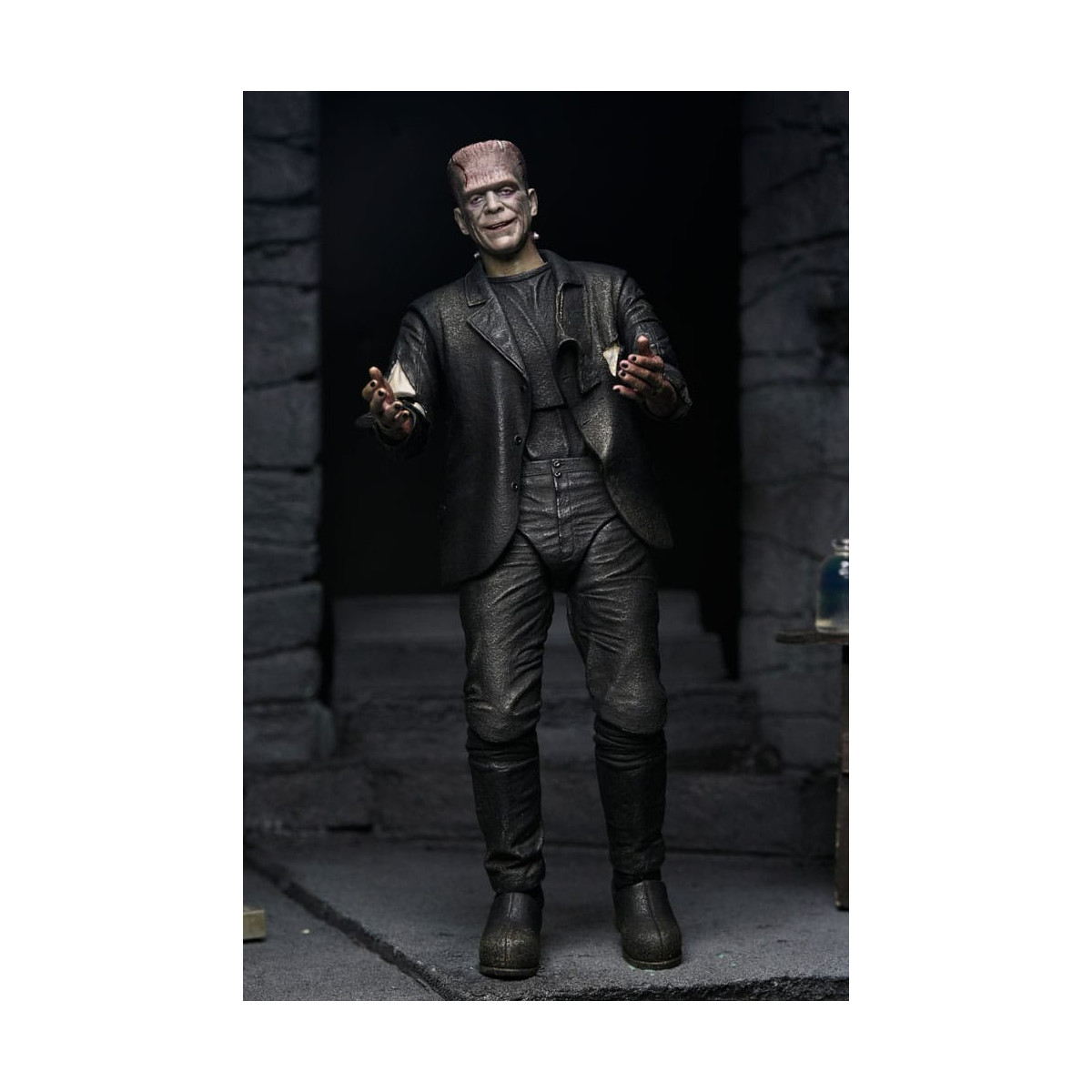 NECA Universal Monsters - Confezione da 2 pezzi Bride of Frankenstein 90° Anniversario Il mostro e il suo compagno