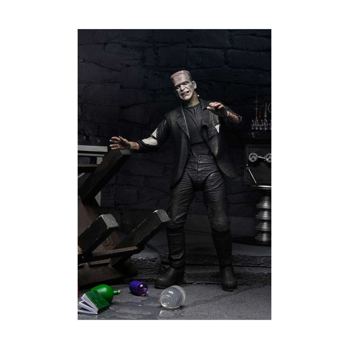 NECA Universal Monsters - Confezione da 2 pezzi Bride of Frankenstein 90° Anniversario Il mostro e il suo compagno