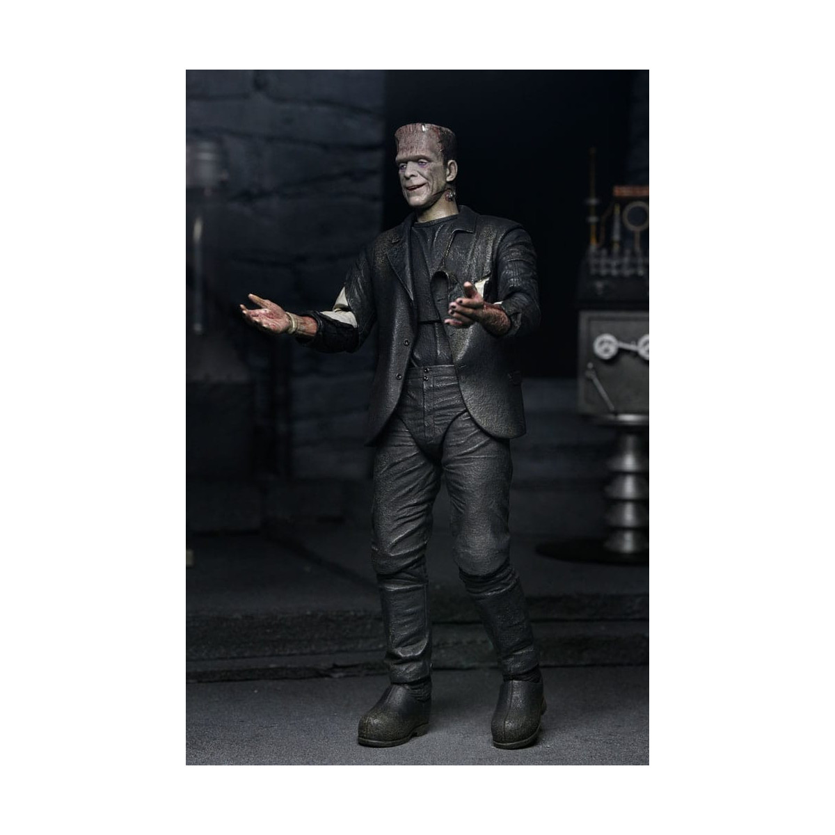 NECA Universal Monsters - Confezione da 2 pezzi Bride of Frankenstein 90° Anniversario Il mostro e il suo compagno