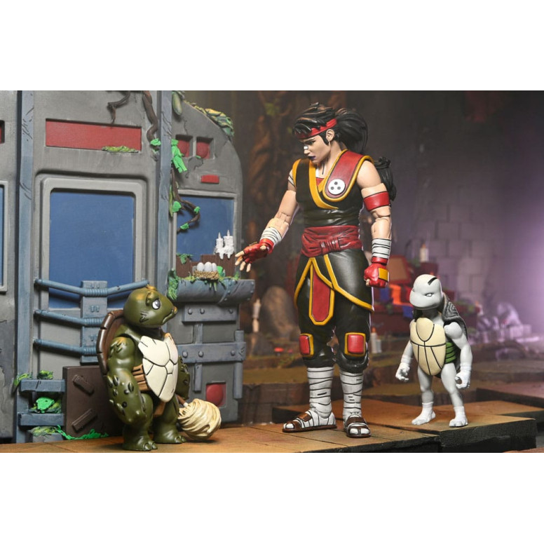 NECA - IDW Comics - Ultimate Casey Marie con Baby Odyn e Uno - The Last Ronin: Lost Years- TMNT