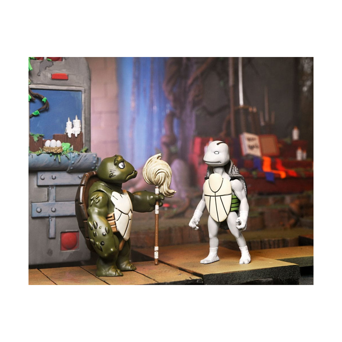 NECA - IDW Comics - Ultimate Casey Marie con Baby Odyn e Uno - The Last Ronin: Lost Years- TMNT