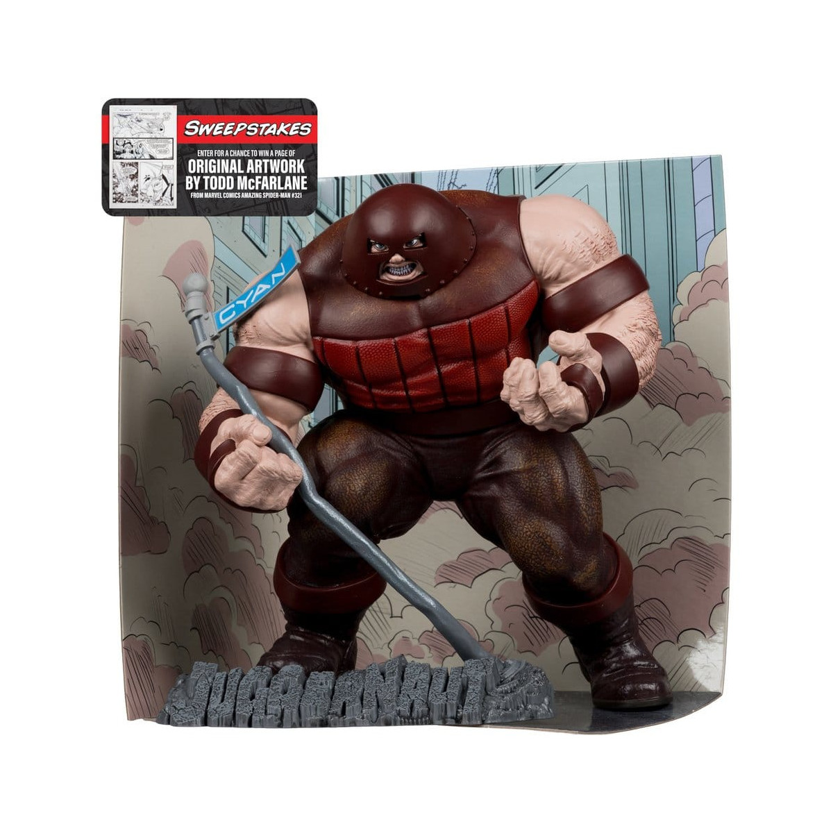 Mc Farlane - Marvel Collection Il Juggernaut (Spider-Man 16) Etichetta Oro 1/10