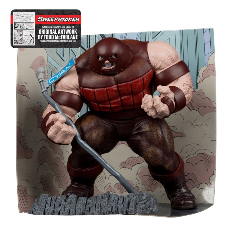 Mc Farlane - Marvel Collection Il Juggernaut (Spider-Man 16) Etichetta Oro 1/10