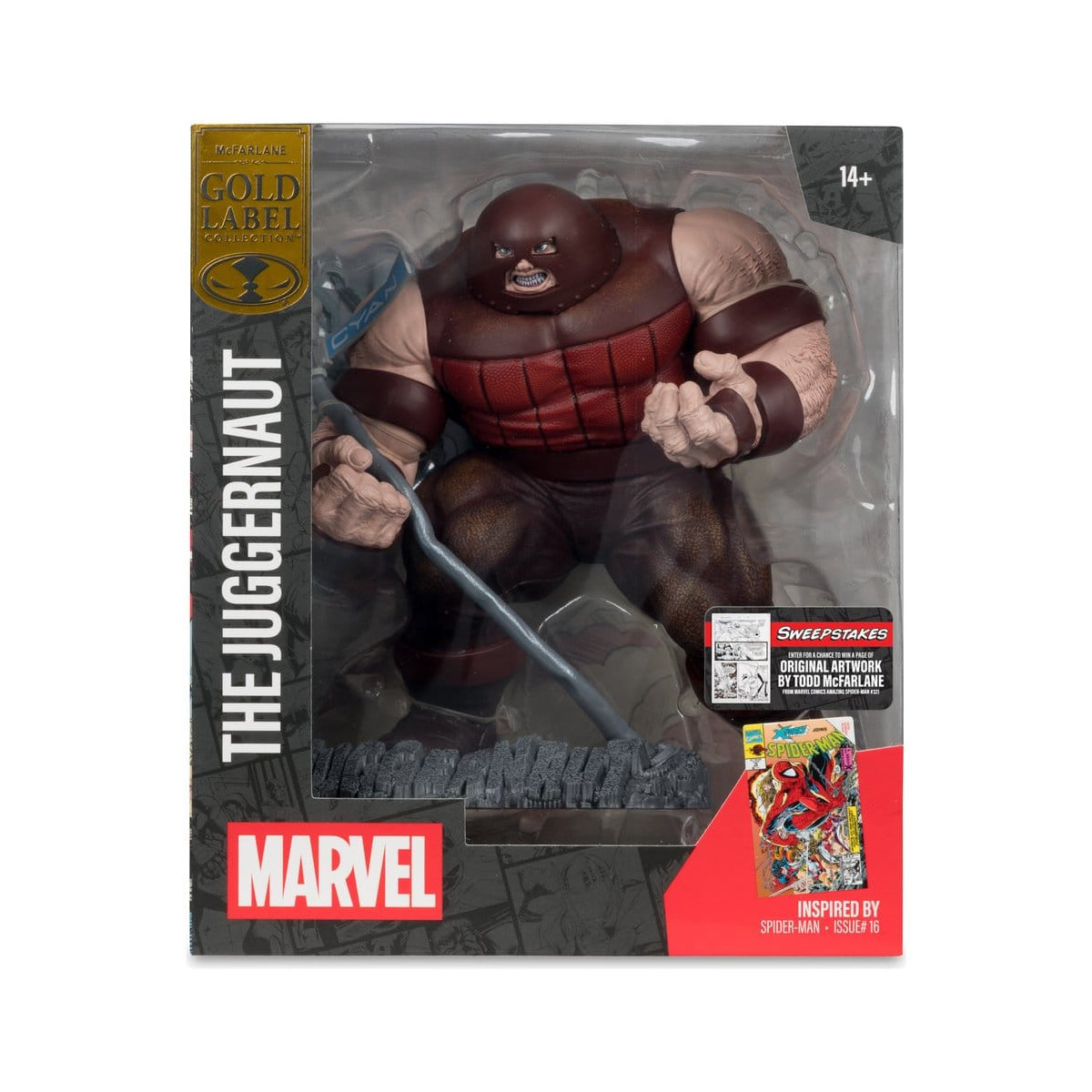 Mc Farlane - Marvel Collection Il Juggernaut (Spider-Man 16) Etichetta Oro 1/10