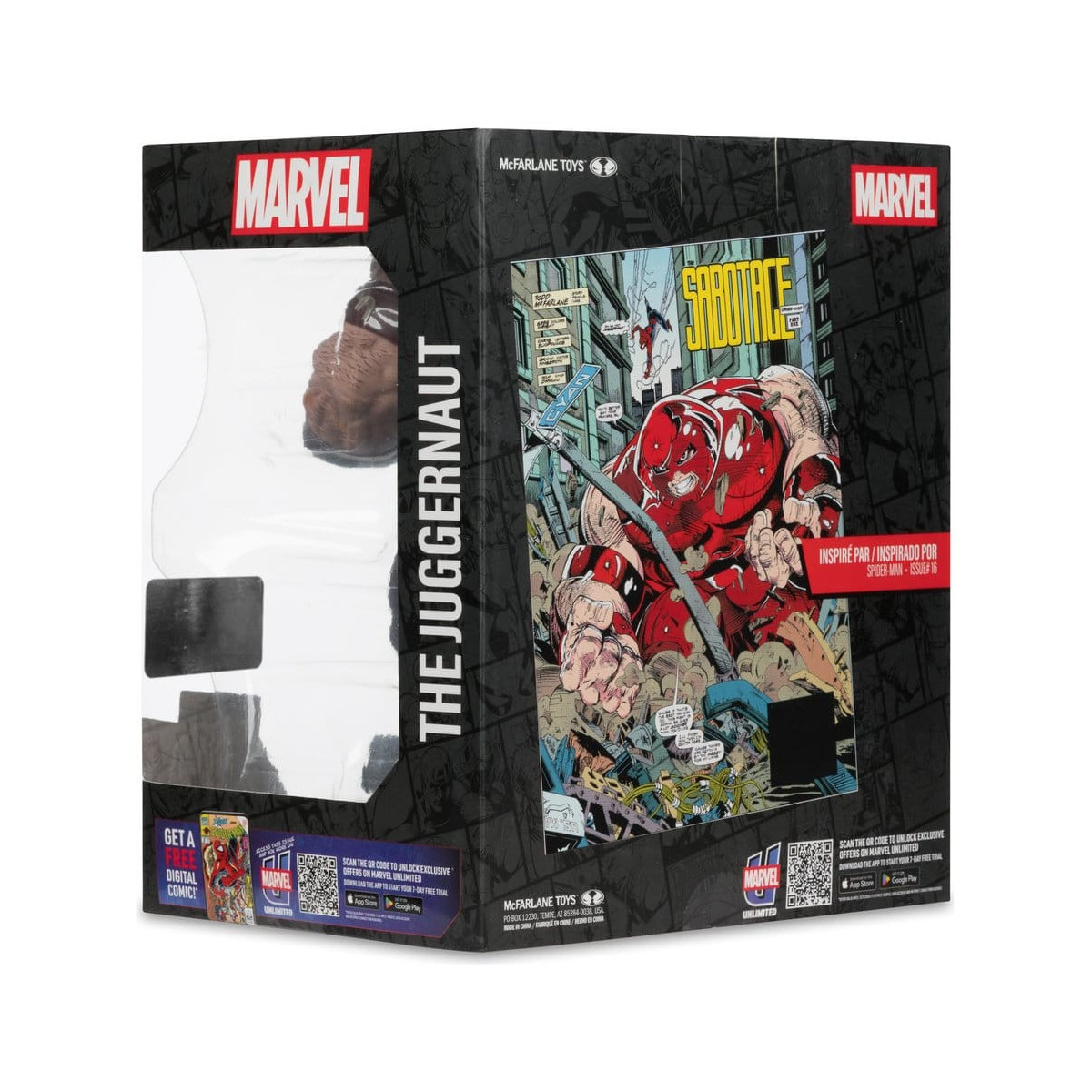 Mc Farlane - Marvel Collection Il Juggernaut (Spider-Man 16) Etichetta Oro 1/10