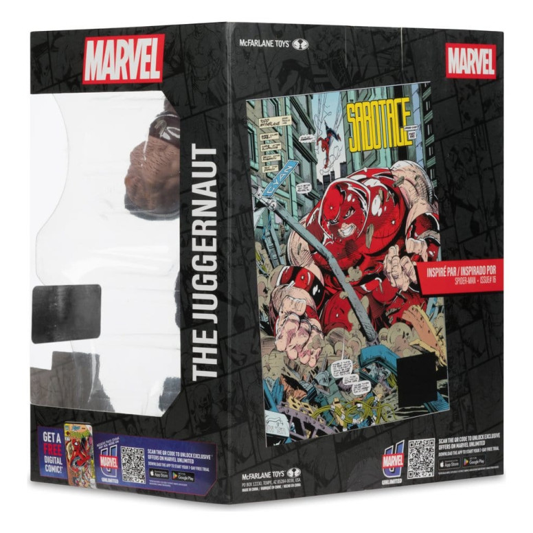Mc Farlane - Marvel Collection Il Juggernaut (Spider-Man 16) Etichetta Oro 1/10