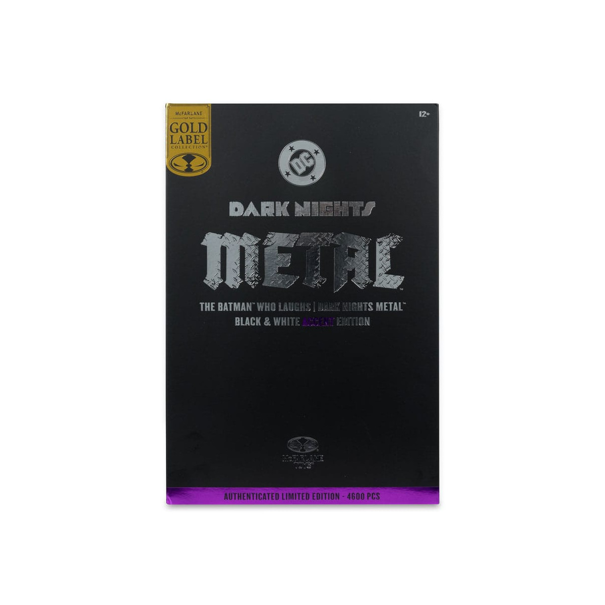 Mc Farlane DC Multiverse - Dark Nights : Metal - Il Batman che ride (B/N con accento) Etichetta oro