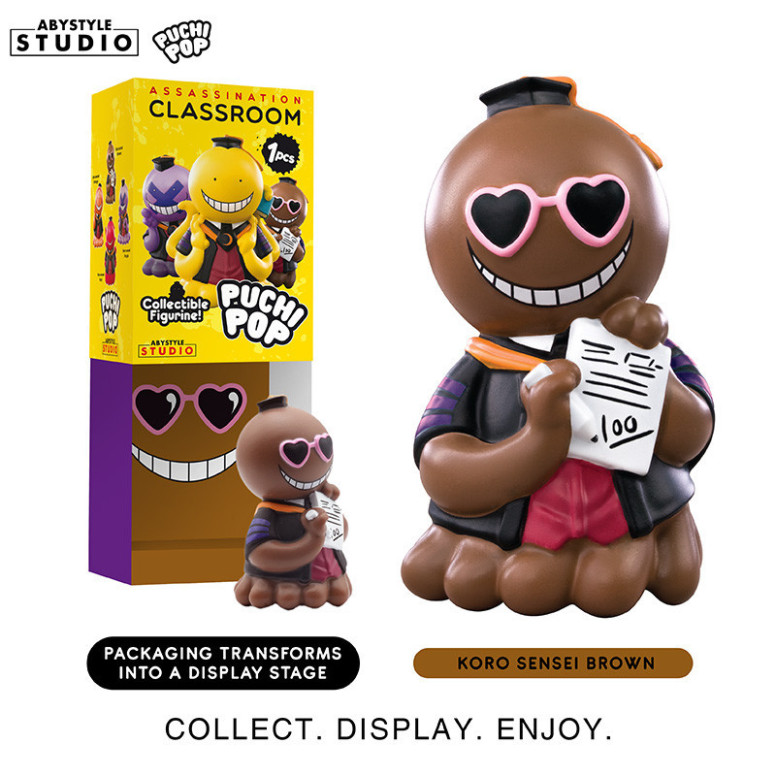 ABYstyle - Assassination Classroom - set di 8 figure in vinile morbido di Puchipop Koro-sensei