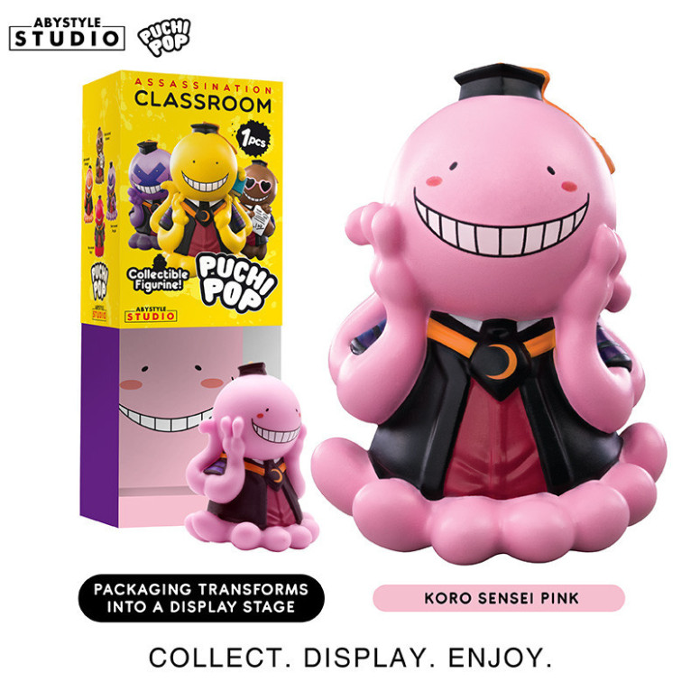 ABYstyle - Assassination Classroom - set di 8 figure in vinile morbido di Puchipop Koro-sensei