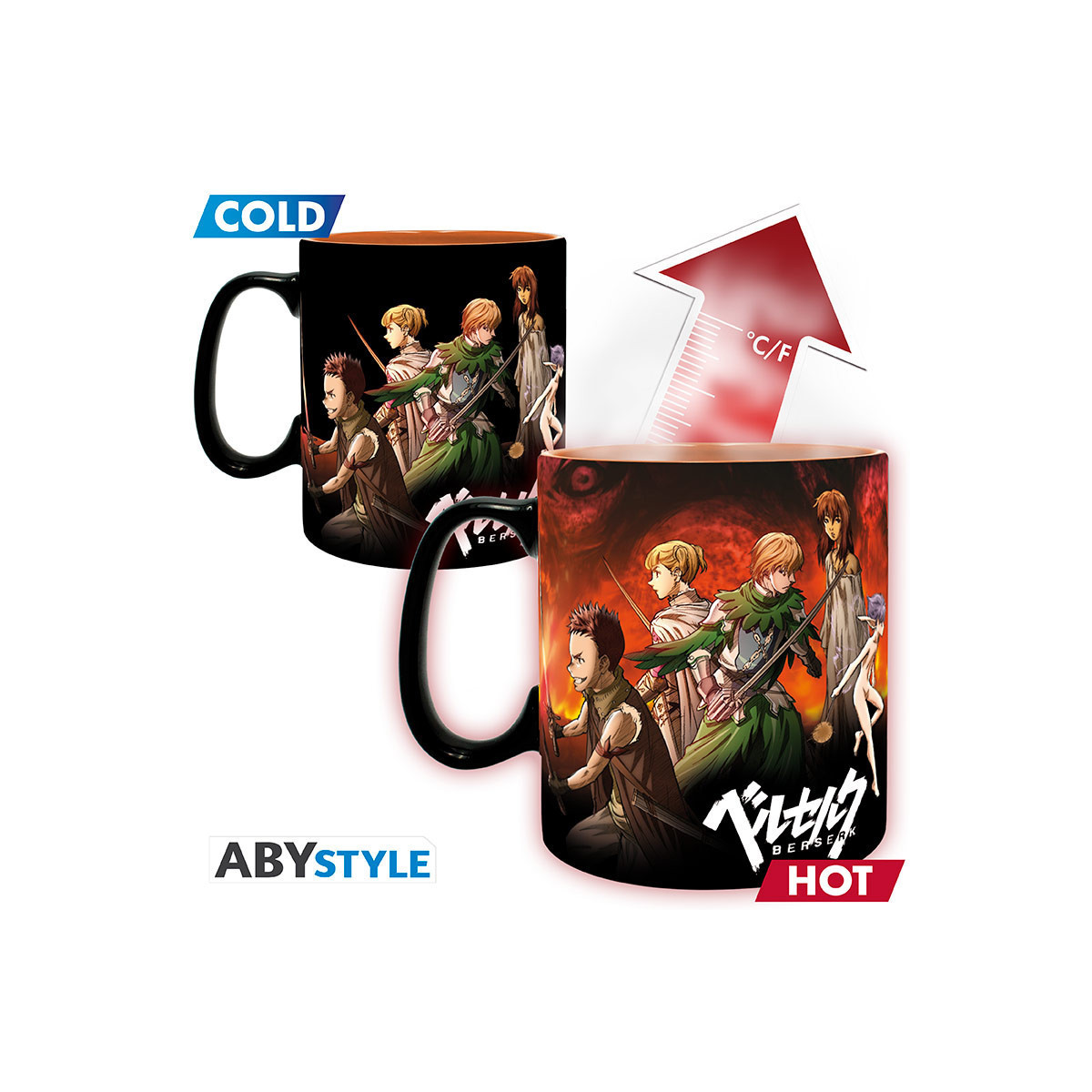 ABYstyle - Berserk - Tazza termo-reattiva da 460 ml