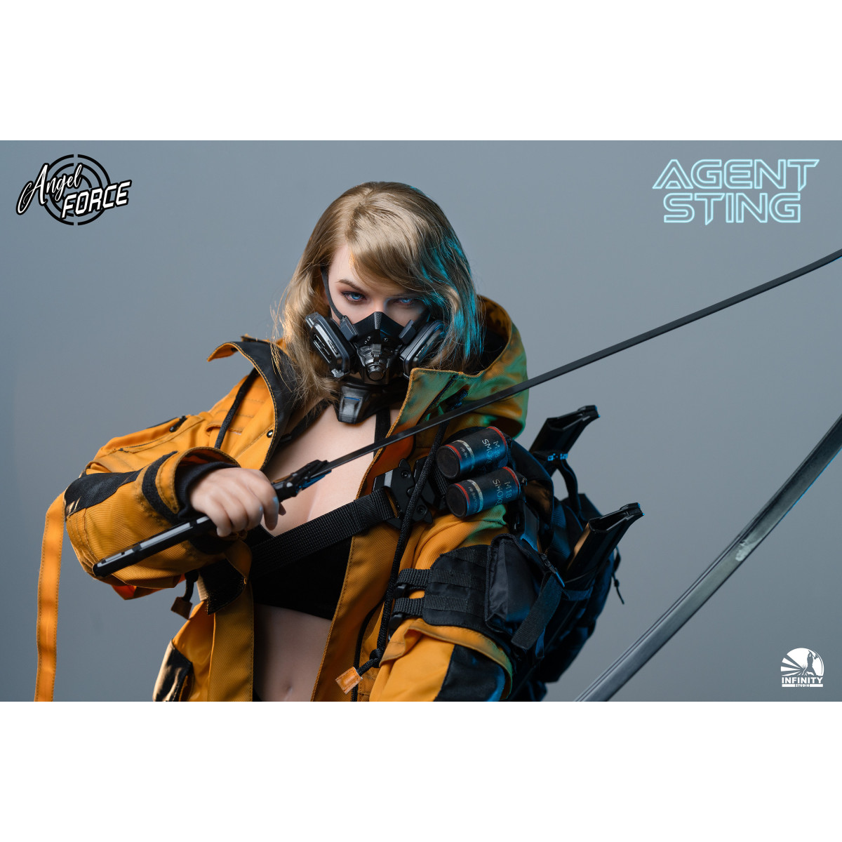 Infinity Studio - Angel Force - Figura d'azione in silicone completo Agente Sting 1/3
