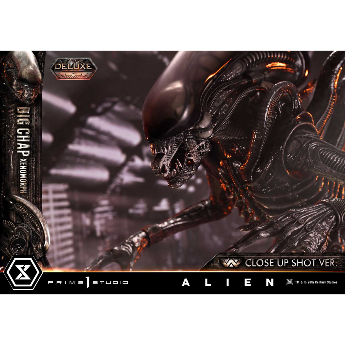 Prime 1 Studio - Big Chap Xenomorph Close Up Shot Ver. Versione bonus DX - Alien (1979) Museo Masterline XL 1/3