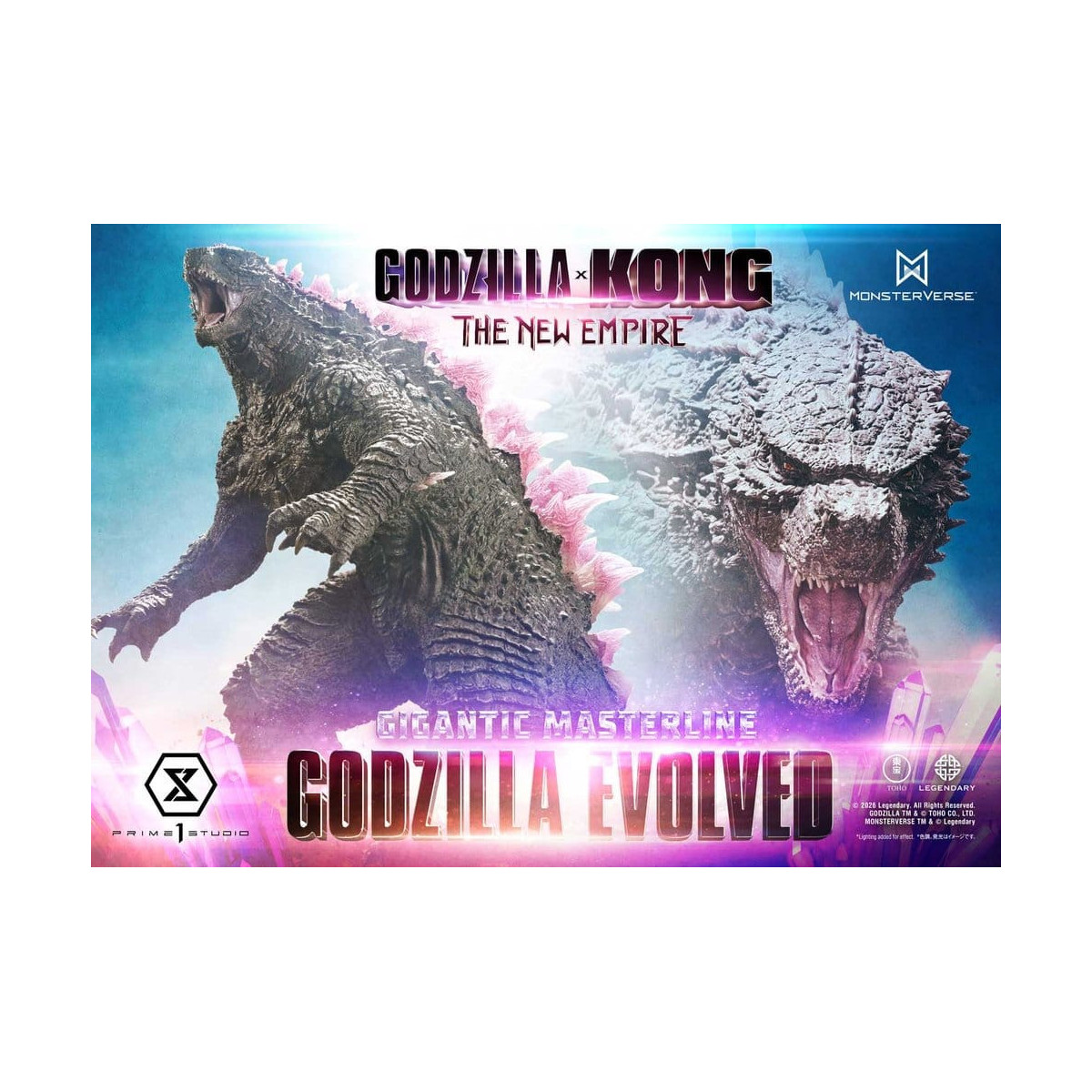 Prime 1 Studio - Godzilla Evoluto Bonus Ver. - Godzilla x Kong: Il nuovo impero Serie masterline gigante