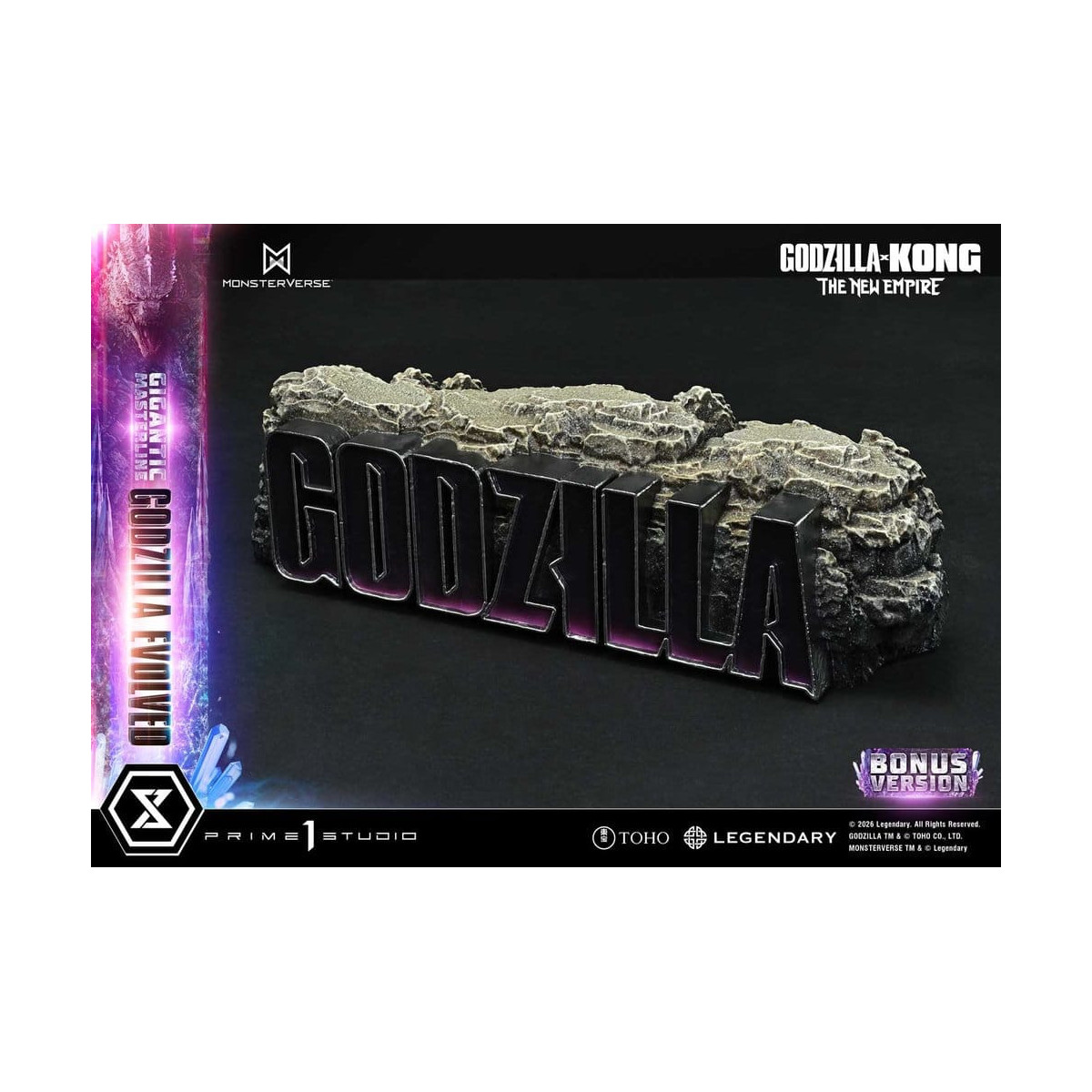 Prime 1 Studio - Godzilla Evoluto Bonus Ver. - Godzilla x Kong: Il nuovo impero Serie masterline gigante