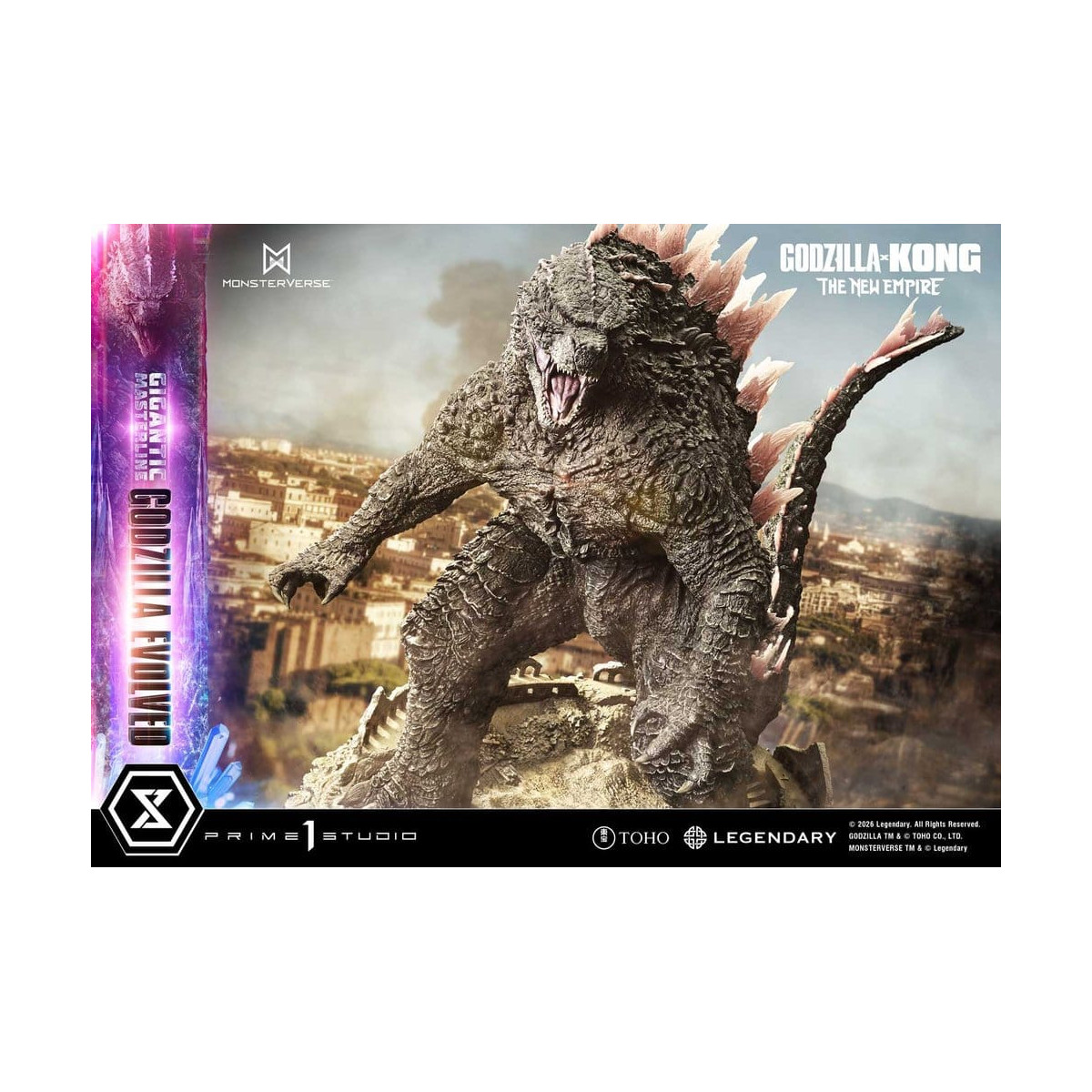 Prime 1 Studio - Godzilla Evoluto Bonus Ver. - Godzilla x Kong: Il nuovo impero Serie masterline gigante