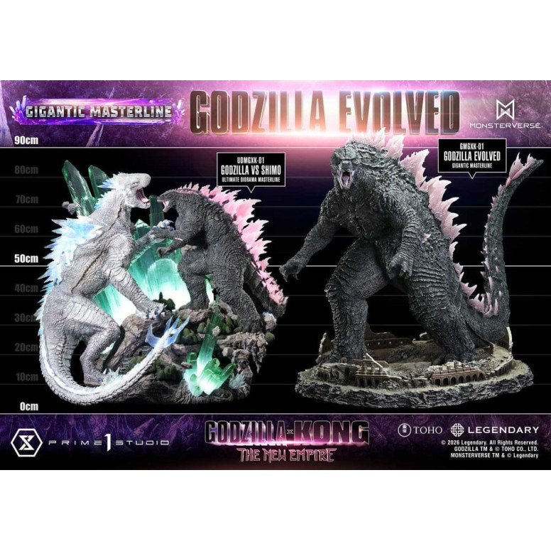 Prime 1 Studio - Godzilla Evoluto Bonus Ver. - Godzilla x Kong: Il nuovo impero Serie masterline gigante