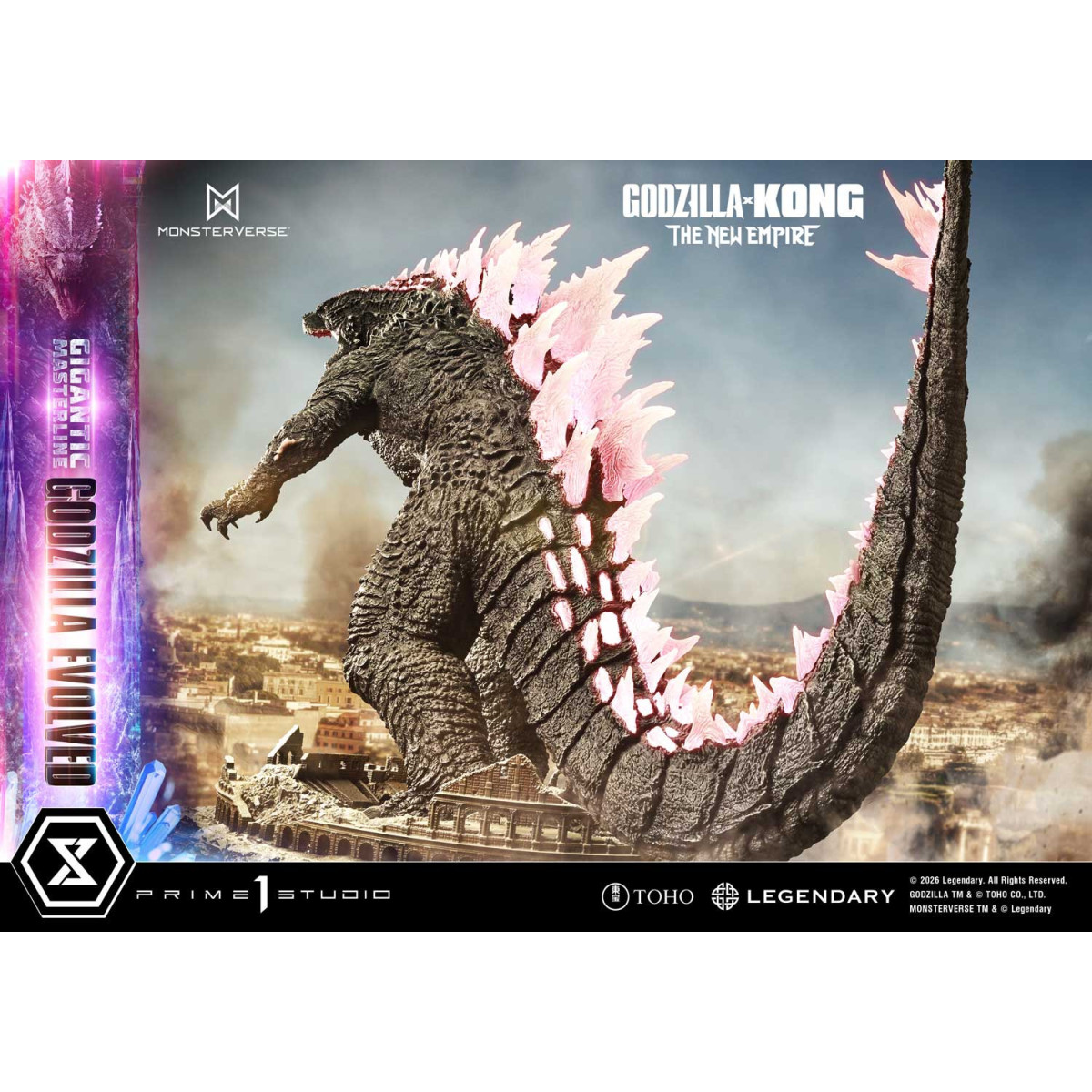 Prime 1 Studio - Godzilla Evoluto Bonus Ver. - Godzilla x Kong: Il nuovo impero Serie masterline gigante