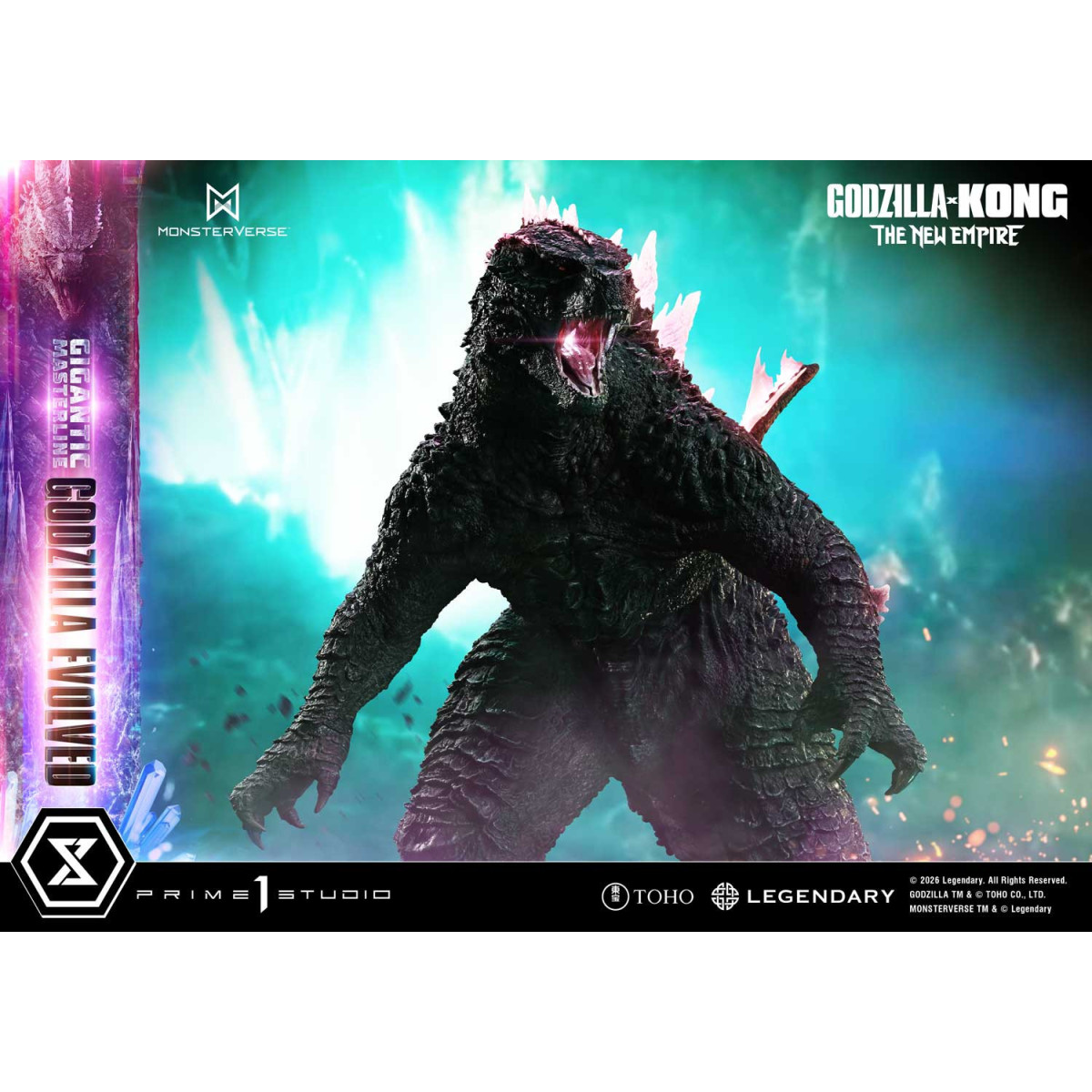Prime 1 Studio - Godzilla Evoluto Bonus Ver. - Godzilla x Kong: Il nuovo impero Serie masterline gigante