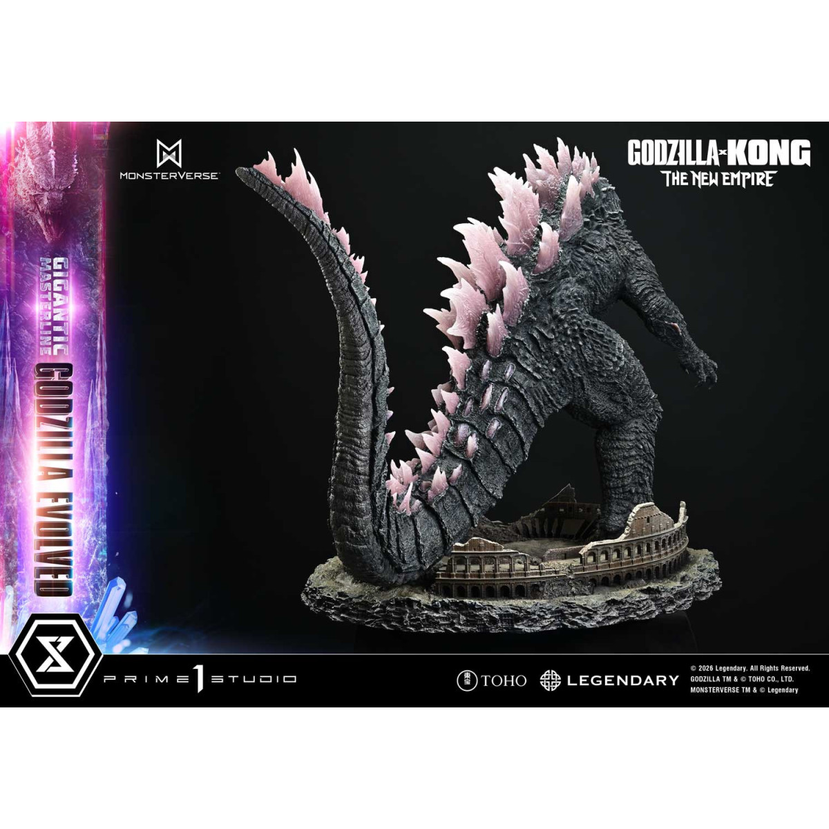 Prime 1 Studio - Godzilla Evoluto Bonus Ver. - Godzilla x Kong: Il nuovo impero Serie masterline gigante