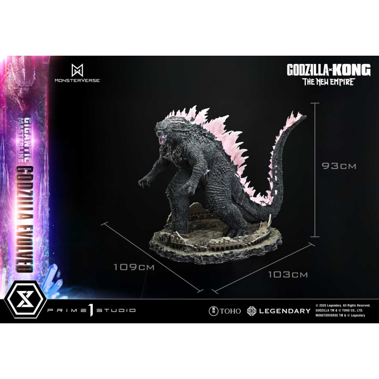 Prime 1 Studio - Godzilla Evoluto Bonus Ver. - Godzilla x Kong: Il nuovo impero Serie masterline gigante