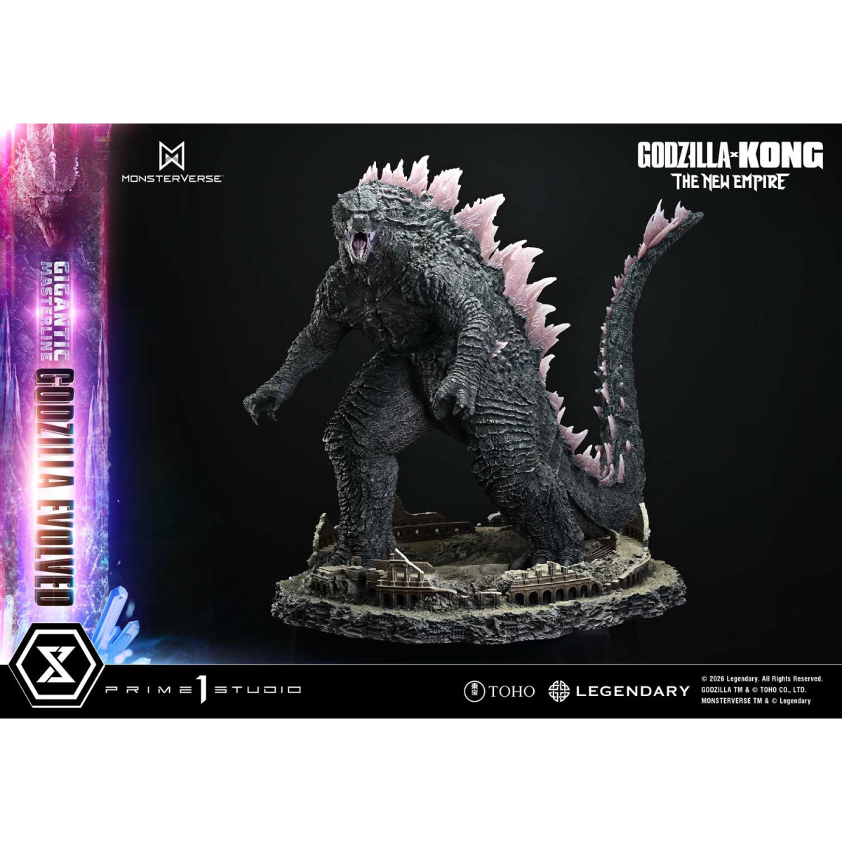 Prime 1 Studio - Godzilla Evoluto Bonus Ver. - Godzilla x Kong: Il nuovo impero Serie masterline gigante