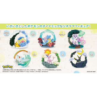 Re-Ment - Pokémon - CIRCULAR DIORAMA COLLECTION set di 6 figure in blind box.