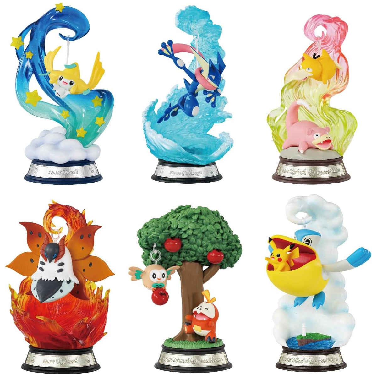 Re-Ment - Pokémon - SWING VIGNETTE COLLECTION 3 set di 6 figure in blind box.