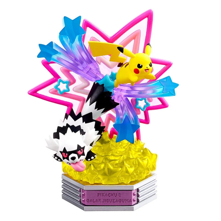 Re-Ment - Pokémon - NEON PARTY set di 6 figure in scatola cieca.