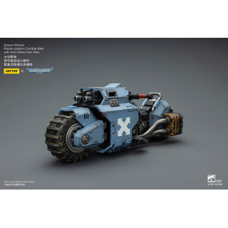 JoyToy Space Marines - Space Wolves Moto da combattimento con modello Raider e fucili bolt a doppio attacco 1/18 - Warhammer 40K