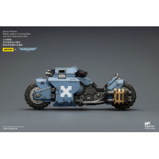 JoyToy Space Marines - Space Wolves Moto da combattimento con modello Raider e fucili bolt a doppio attacco 1/18 - Warhammer 40K