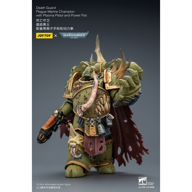 Joytoy - Guardia della Morte - Campione Marine della Peste con Pistola al Plasma e Pugno di Potere 1/18 - Warhammer 40k