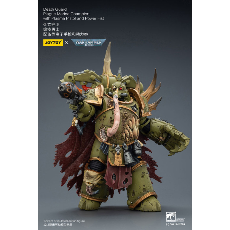 Joytoy - Guardia della Morte - Campione Marine della Peste con Pistola al Plasma e Pugno di Potere 1/18 - Warhammer 40k