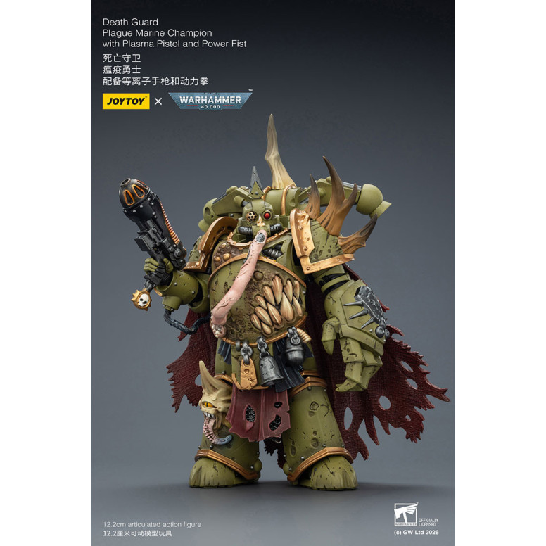 Joytoy - Guardia della Morte - Campione Marine della Peste con Pistola al Plasma e Pugno di Potere 1/18 - Warhammer 40k