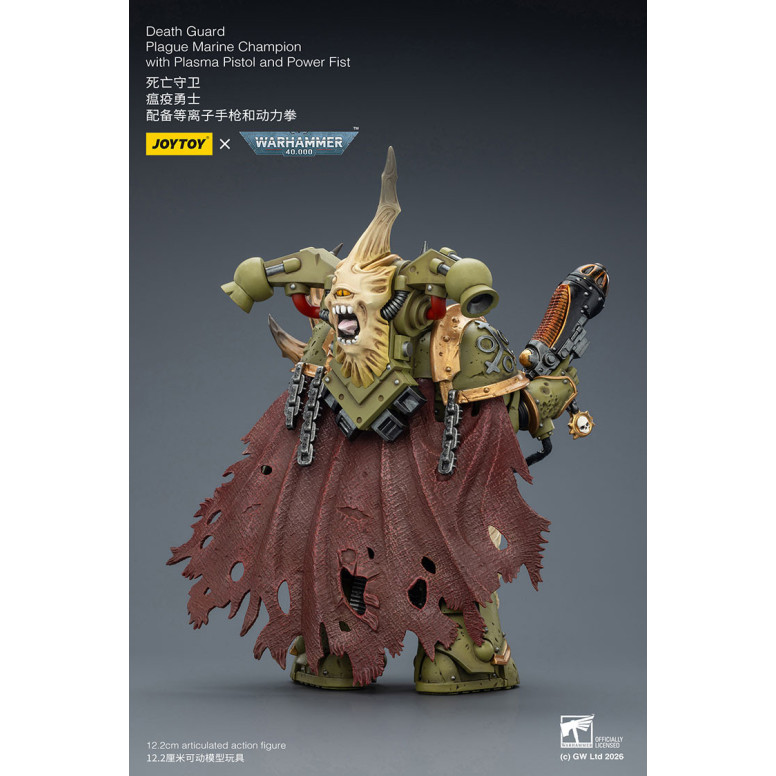Joytoy - Guardia della Morte - Campione Marine della Peste con Pistola al Plasma e Pugno di Potere 1/18 - Warhammer 40k