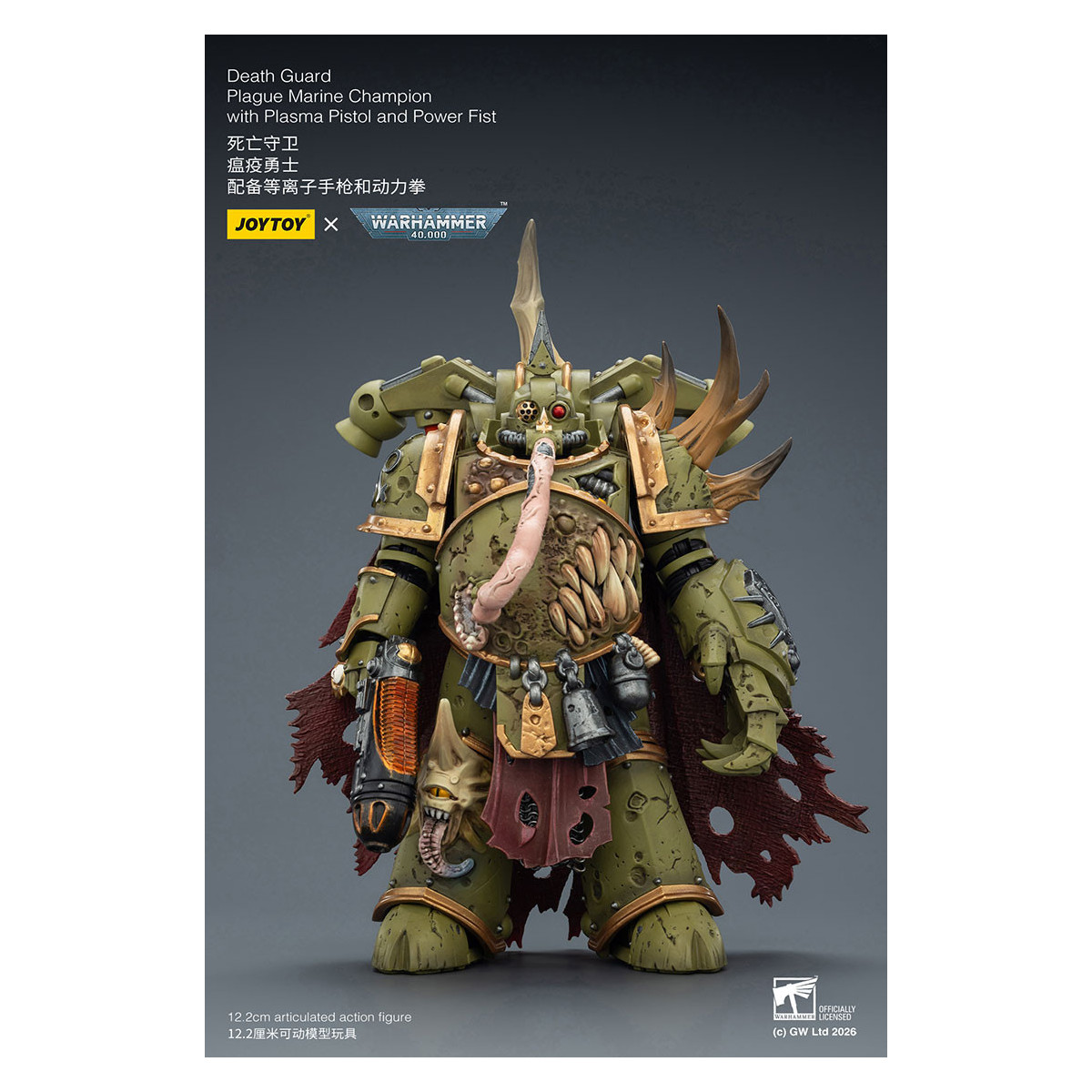 Joytoy - Guardia della Morte - Campione Marine della Peste con Pistola al Plasma e Pugno di Potere 1/18 - Warhammer 40k