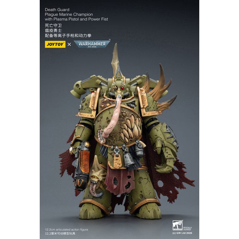 Joytoy - Guardia della Morte - Campione Marine della Peste con Pistola al Plasma e Pugno di Potere 1/18 - Warhammer 40k