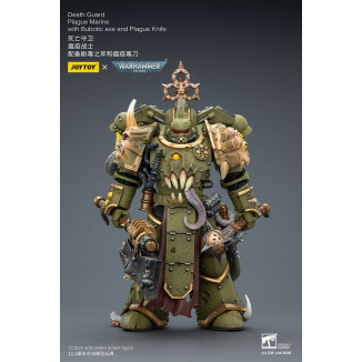 Joytoy - Guardia della morte - Marine della peste con ascia bubotica e coltello della peste 1/18 - Warhammer 40k
