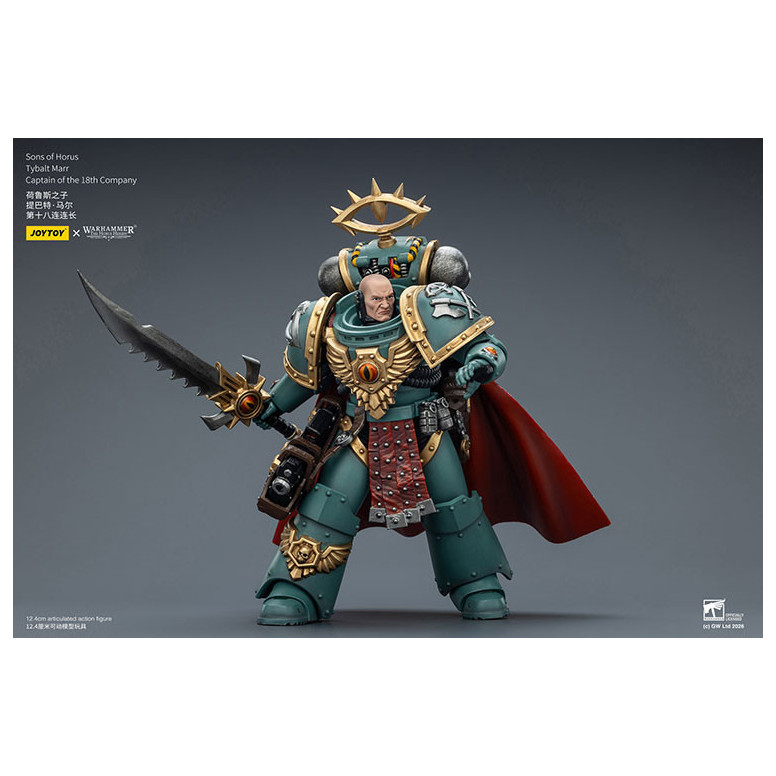 JoyToy Space Marines - Sons of Horus - Tybalt Marr Capitano della 18a Compagnia 1/18 - L'eresia di Horus