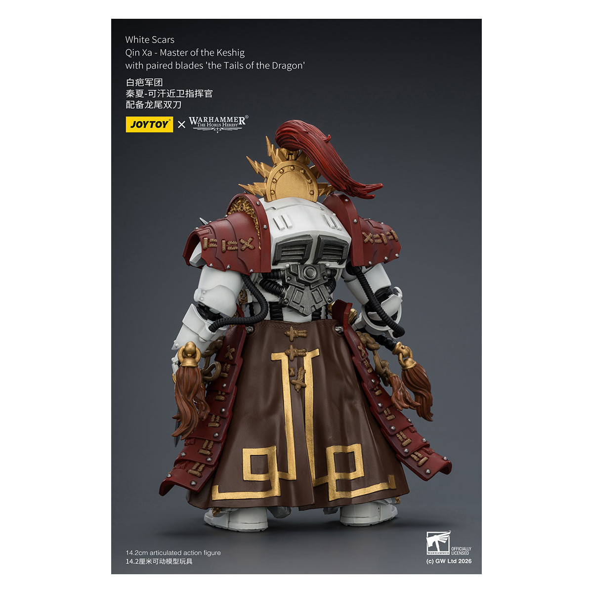 JoyToy Space Marines - Cicatrici bianche - Qin Xa-Maestro del Keshig con lame accoppiate "le code del Dragon" 1/18