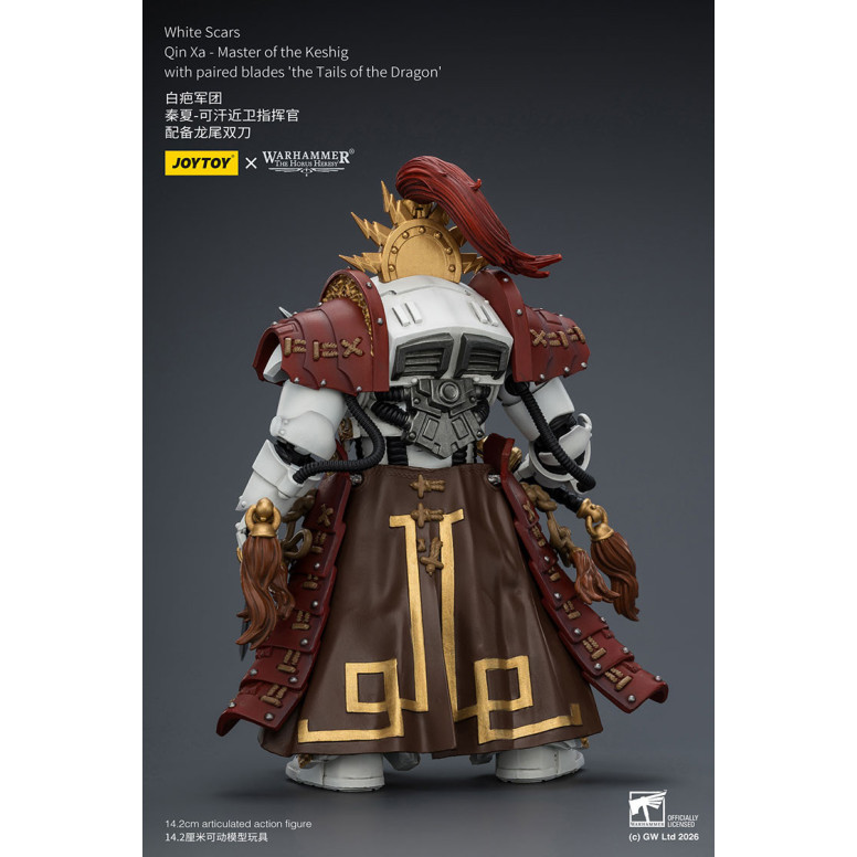 JoyToy Space Marines - Cicatrici bianche - Qin Xa-Maestro del Keshig con lame accoppiate "le code del Dragon" 1/18